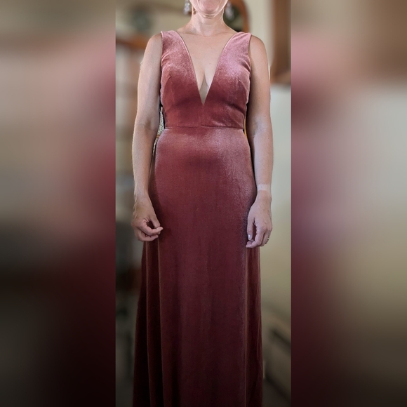 Jenny Yoo Logan Velvet Dress - Picture 6 of 7